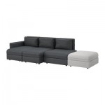 ВАЛЛЕНТУНА 4-местный диван-кровать - Хилларед темно-серый/Оррста светло-серый