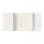 МЕТОД Шкаф навесной угловой - белый, Сэведаль белый