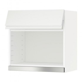 METOD навесной шкаф для СВЧ-печи белый/Воксторп матовый белый 60x60 см