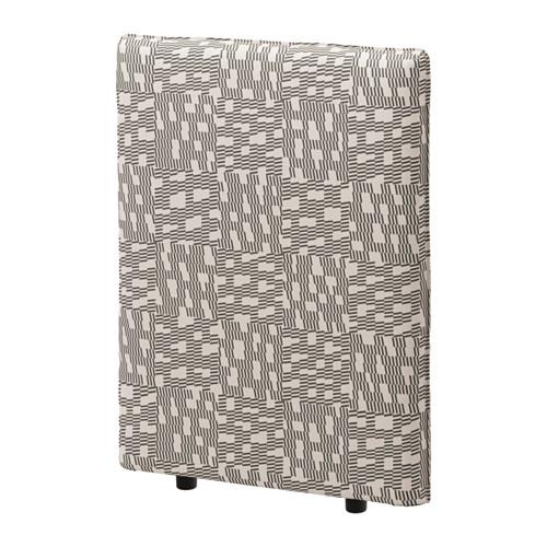 ВАЛЛЕНТУНА Чехол на спинку - Фуннарп черный/бежевый, Фуннарп черный/бежевый