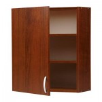 АЛЬБРУ Навесной шкаф с дверцей - коричневый, 60x70 см