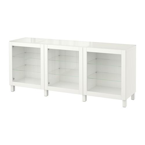 БЕСТО Комбинация для хранения с дверцами - Синдвик белый