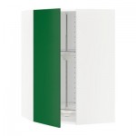 МЕТОД Угл нвсн шкф с вращающ секц - 68x100 см, Флэди зеленый, белый