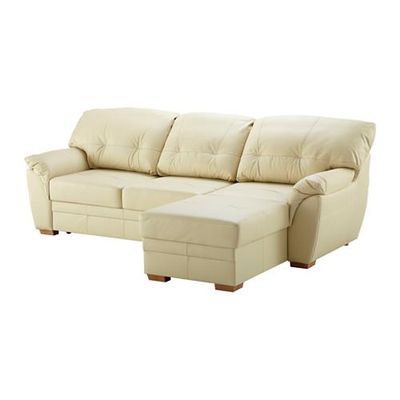 БЬЁРБУ 2-местный диван и козетка - правый/бежевый (40191328) - отзывы,сравнение цен