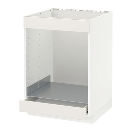 МЕТОД / ФОРВАРА Напол шк д/вароч панели+духовки/ящ - белый, Веддинге белый МЕТОД / ФОРВАРА Напол шк д/вароч панели+духовки/ящ - белый, Веддинге белый