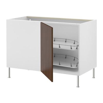 ФАКТУМ Угловой напол шкаф с выдвижн секц - Валла под грецкий орех