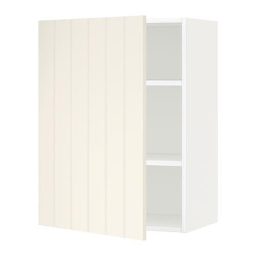 МЕТОД Шкаф навесной с полкой - белый, Хитарп белый с оттенком, 60x80 см МЕТОД Шкаф навесной с полкой - белый, Хитарп белый с оттенком, 60x80 см