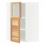 МЕТОД Угл навесн шкаф+полки/1дв/1 стек дв - белый, Торхэмн естественный ясень
