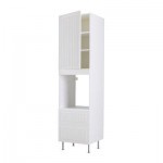 ФАКТУМ Высок шкаф д духов+дверь/2 ящика - Стот белый с оттенком, 60x233 см