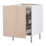 ФАКТУМ Напольный шкаф с выдвижной секцией - Нексус березовый шпон, 50 см ФАКТУМ Напольный шкаф с выдвижной секцией - Нексус березовый шпон, 50 см