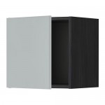 МЕТОД Шкаф навесной - 40x40 см, Веддинге серый, под дерево черный
