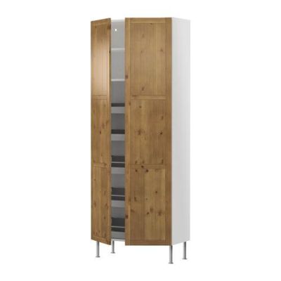 ФАКТУМ Высокий шкаф с ящиками/полками - Фагерланд морилка,антик, 80x211x37 см ФАКТУМ Высокий шкаф с ящиками/полками - Фагерланд морилка,антик, 80x211x37 см