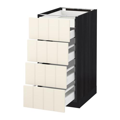 МЕТОД / МАКСИМЕРА Нплн шк 4фрнт/2нзк/3срд ящ - под дерево черный, Хитарп белый с оттенком, 40x60 см МЕТОД / МАКСИМЕРА Нплн шк 4фрнт/2нзк/3срд ящ - под дерево черный, Хитарп белый с оттенком, 40x60 см