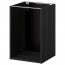 МЕТОД Каркас напольного шкафа - под дерево черный, 40x37x60 см