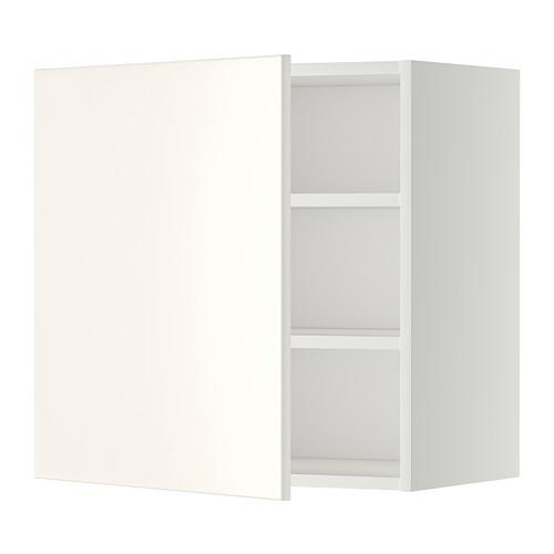 METOD шкаф навесной с полкой белый/Веддинге белый 60x38.6x60 cm
