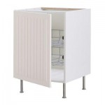 ФАКТУМ Напольный шкаф с проволочн ящиками - Стот белый с оттенком, 50 см