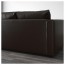 ВИМЛЕ 4-местный угловой диван - с открытым торцом/Фарста черный