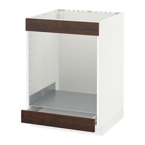 МЕТОД / ФОРВАРА Напол шк д/вароч панели+духовки/ящ - белый, Эдсерум под дерево коричневый МЕТОД / ФОРВАРА Напол шк д/вароч панели+духовки/ящ - белый, Эдсерум под дерево коричневый