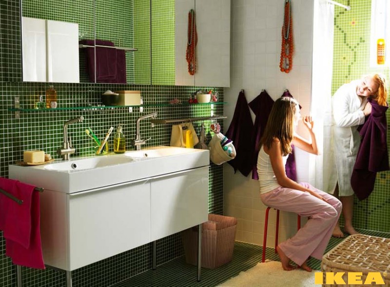 Интерьер ванной комнаты ИКЕА