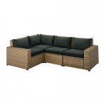 SOLLERÖN модульный угл 3-мест диван, садовый