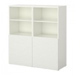 БЕСТО Комбинация для хранения с дверцами - Лаксвикен белый БЕСТО Комбинация для хранения с дверцами - Лаксвикен белый