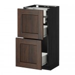 МЕТОД / ФОРВАРА Нплн шк 2фрнт/2низк/2 выс/2срдн ящ - под дерево черный, Эдсерум под дерево коричневый, 40x37 см МЕТОД / ФОРВАРА Нплн шк 2фрнт/2низк/2 выс/2срдн ящ - под дерево черный, Эдсерум под дерево коричневый, 40x37 см