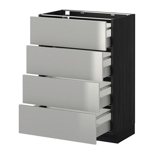 METOD/MAXIMERA напольн шкаф 4 фронт панели/4 ящика