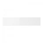 АБСТРАКТ Фронтальная панель ящика - глянцевый белый, 60x13 см