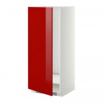 МЕТОД Высок шкаф д холодильн/мороз - 60x60x140 см, Рингульт глянцевый красный, белый
