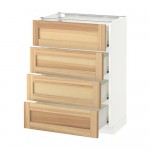 МЕТОД / ФОРВАРА Напольн шкаф 4 фронт панели/4 ящика - белый, Торхэмн естественный ясень, 60x37 см МЕТОД / ФОРВАРА Напольн шкаф 4 фронт панели/4 ящика - белый, Торхэмн естественный ясень, 60x37 см