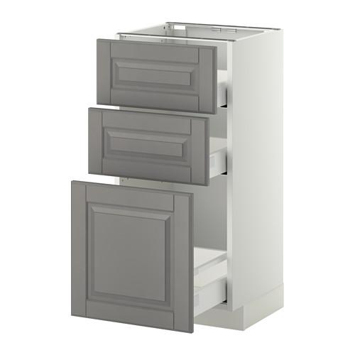 METOD напольн шкаф 3фрнт пнл/2низк/1ср ящ оцинковка