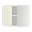 METOD угловой навесной шкаф с полками белый/Будбин белый с оттенком 67.5x67.5x60 cm