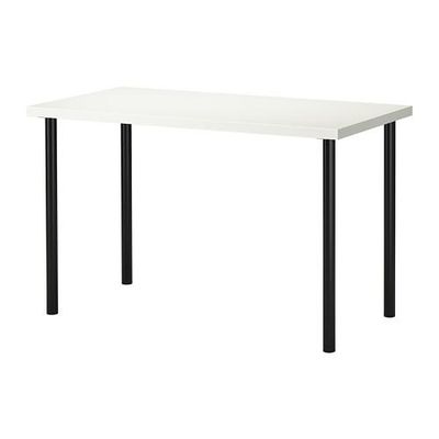 ЛИННМОН/АДИЛЬС Стол - белый/черный
