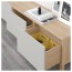 БЕСТО Комбинация для хранения с ящиками - под беленый дуб/Лаппвикен светло-серый, направляющие ящика,нажимные