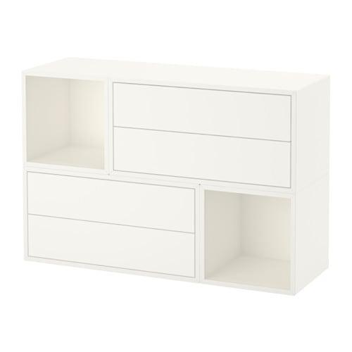 ЭКЕТ Комбинация настенных шкафов - белый ЭКЕТ Комбинация настенных шкафов - белый