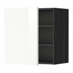METOD шкаф навесной с полкой черный/Рингульт белый 60x60 см