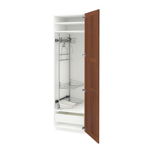 МЕТОД / ФОРВАРА Выс шк с отд д/акс д/убрк - 60x60x200 см, Филипстад коричневый, белый МЕТОД / ФОРВАРА Выс шк с отд д/акс д/убрк - 60x60x200 см, Филипстад коричневый, белый