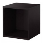 БЕСТО Секция полок/верхний доп модуль - черно-коричневый БЕСТО Секция полок/верхний доп модуль - черно-коричневый