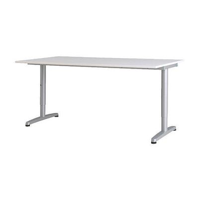 Galant Desk White T Leg Silver S19852113 Reviews Price