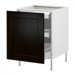 ФАКТУМ Напольный шкаф с выдвижной секцией - Рамшё черно-коричневый, 40 см ФАКТУМ Напольный шкаф с выдвижной секцией - Рамшё черно-коричневый, 40 см