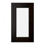 РАМШЁ Стеклянная дверь - черно-коричневый, 40x92 см