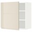 МЕТОД Шкаф навесной с полкой - белый, Воксторп глянцевый светло-бежевый, 60x60 см