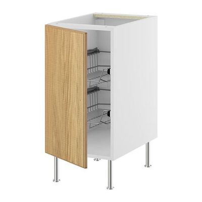 ФАКТУМ Напольный шкаф с проволочн ящиками - Норье дуб, 40 см ФАКТУМ Напольный шкаф с проволочн ящиками - Норье дуб, 40 см