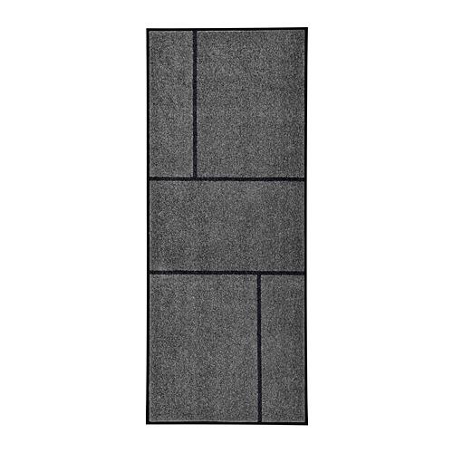 KÖGE придверный коврик серый/черный 82x200 cm