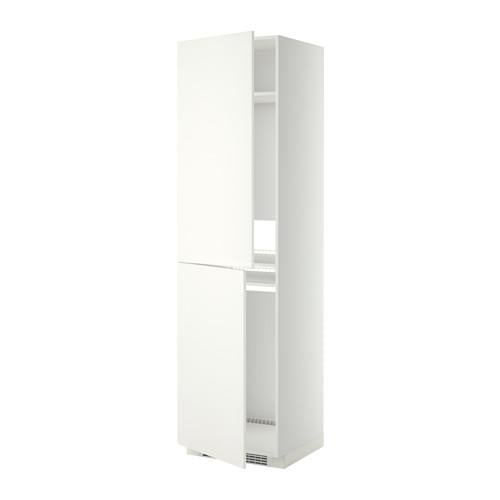 МЕТОД Высок шкаф д холодильн/мороз - белый, Хэггеби белый, 60x60x220 см