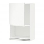 METOD навесной шкаф для СВЧ-печи белый/Воксторп матовый белый 60x100 см