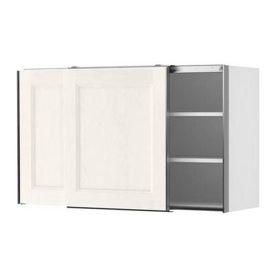 ФАКТУМ Навесной шкаф с рздвжн дверц - Рамшё белый, 120x92 см