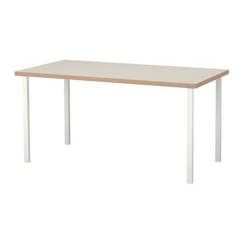 ЛИННМОН / ГОДВИН Стол - бежевый/белый ЛИННМОН / ГОДВИН Стол - бежевый/белый