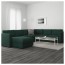 ВИМЛЕ 5-местный угловой диван - с козеткой/Гуннаред темно-зеленый