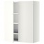 МЕТОД Навесной шкаф с посуд суш/2 дврц - белый, Хэггеби белый, 80x100 см